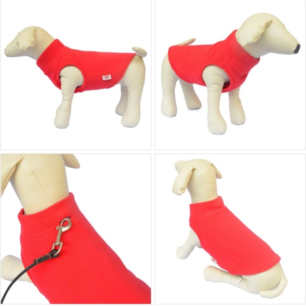 Polar fleece dog coat. Pomeranian toy poodle 6 pounds
